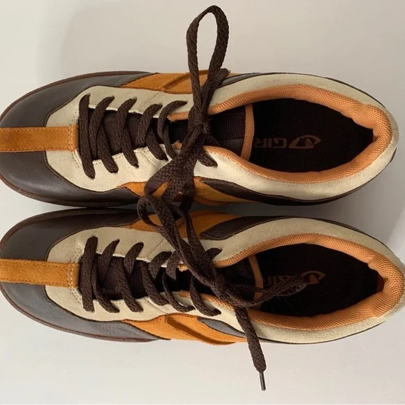 Vintage Giro Ollie Men's Leather and Suede Brown and Orange Sneakers Sz 8.5 - Picture 9 of 9